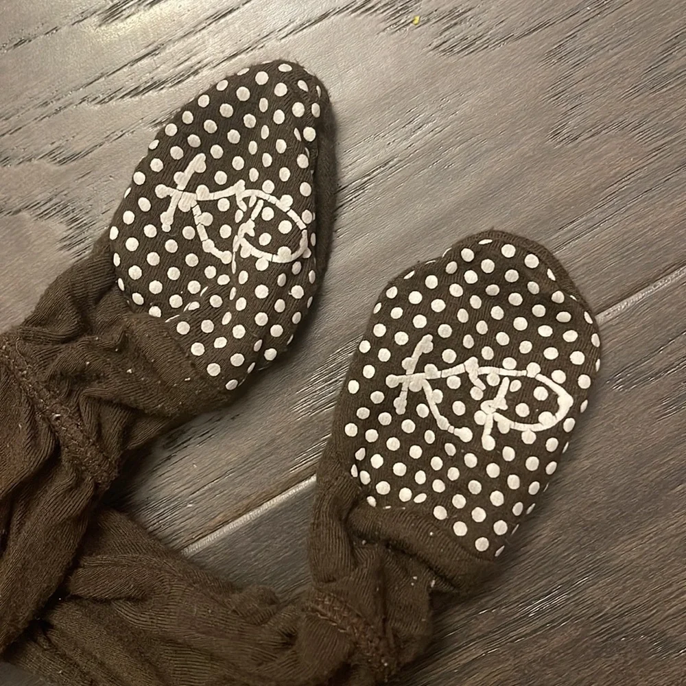 Kickee Pants Snap Footies dark brown size 0-3 months baby infant